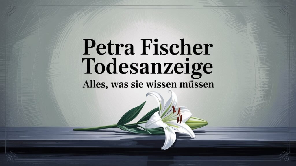 Petra Fischer Todesanzeige – Alles, was Sie wissen müssen